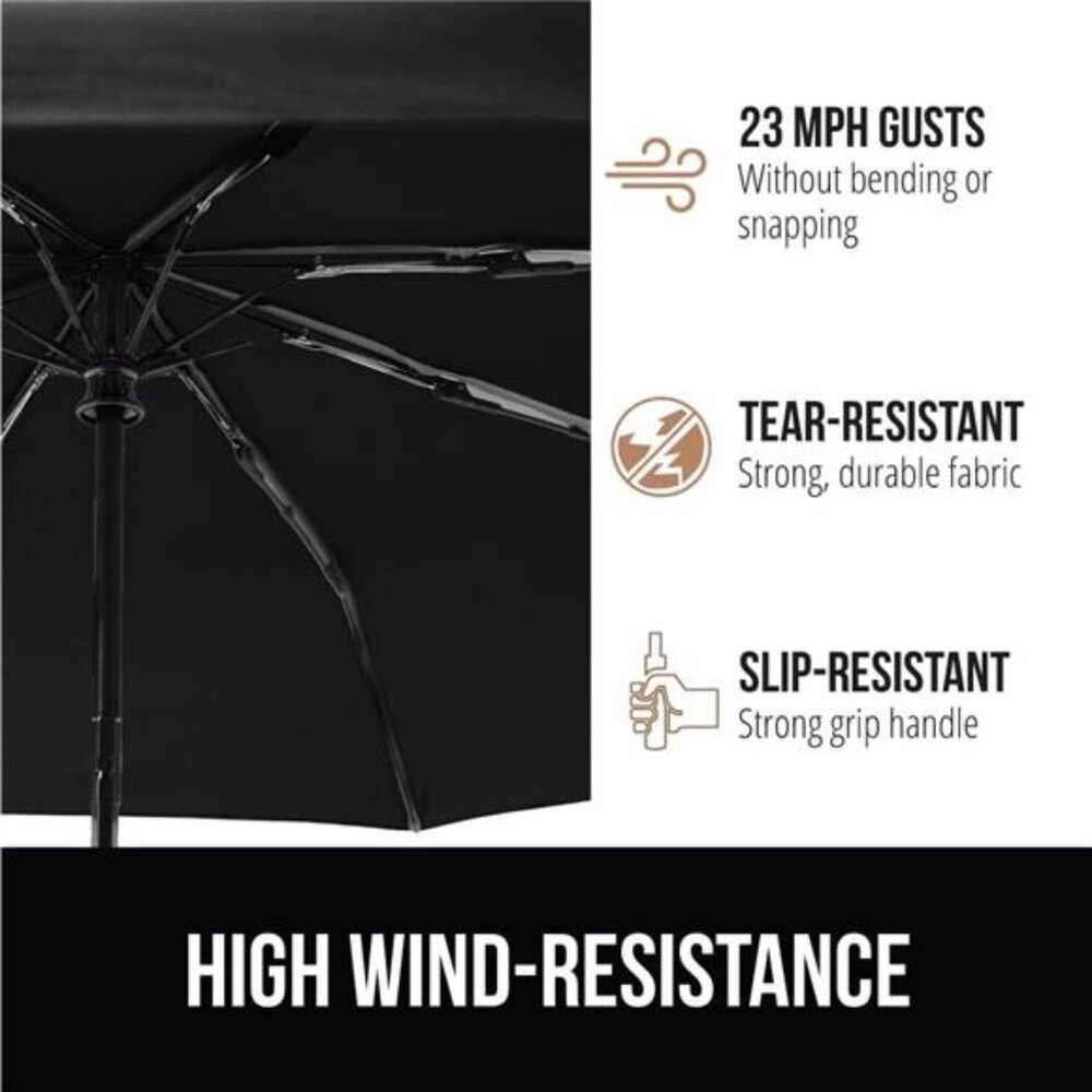 Strong Windproof Stick Compact Umbrella for Rain, One-Click - Picture 4 of 7